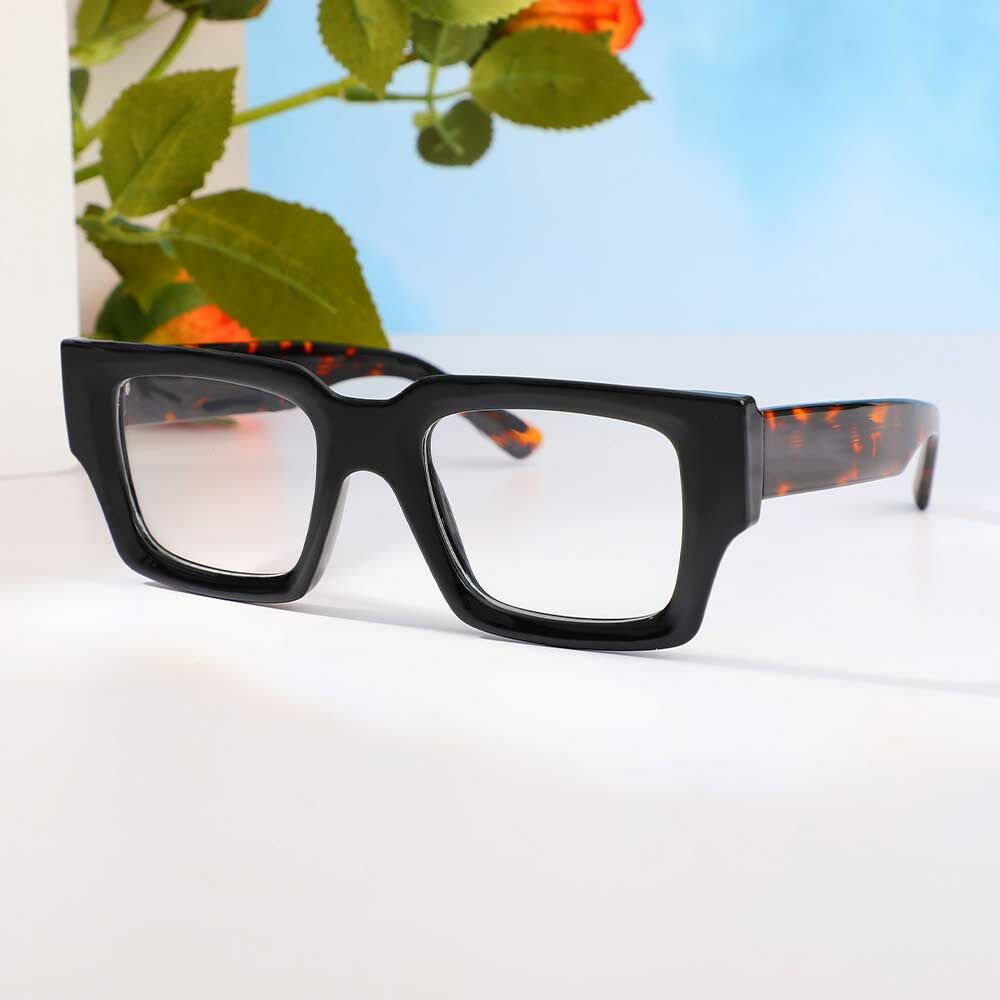 Lunettes de Vue Baron Carré Noir Écaille