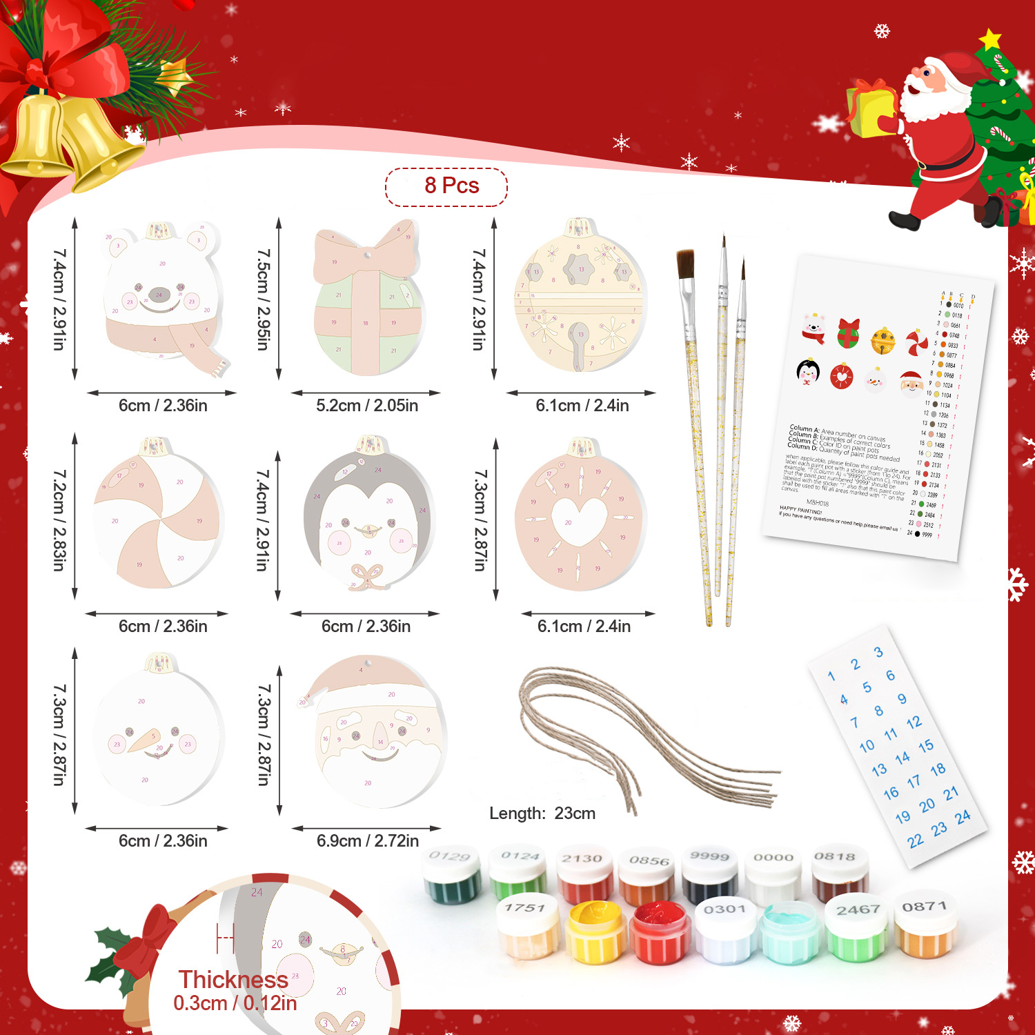 DIY Christmas Tree Ornament Set Beautiful Gift for Children