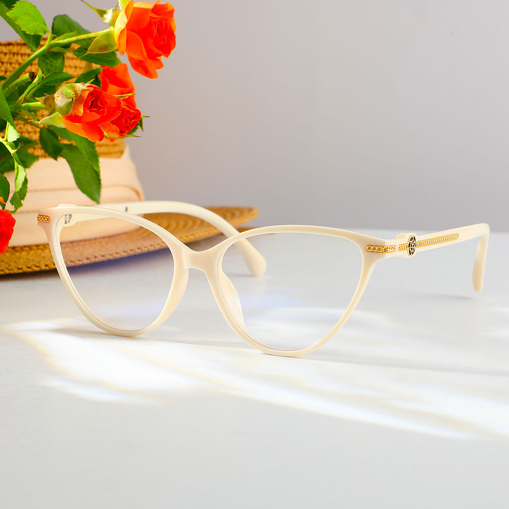 Lunettes de Vue Wilde Cat Eye Beige