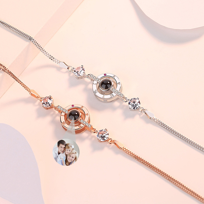 サークル プロジェクション 写真 写真入れ ブレスレット カスタマイズ