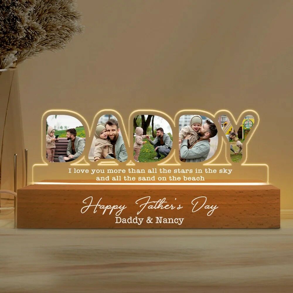 カスタマイズ 名入れ 写真入れ アクリル led レターランプ 父の日