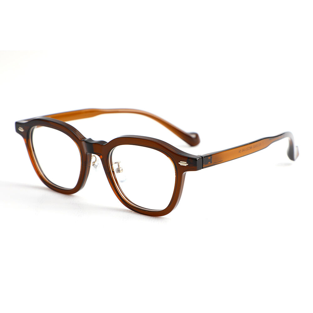 Roy Quadratische Braune Brille