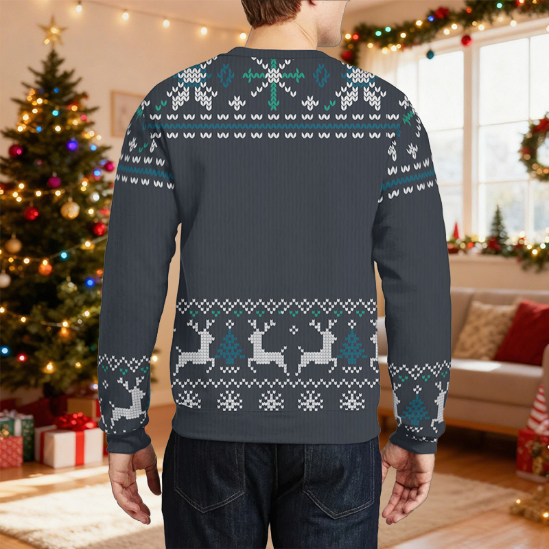 Suéter feo personalizado unisex. Este increíble papá pertenece a. Diseño de nombres personalizados. Regalo de Navidad para el querido papá.