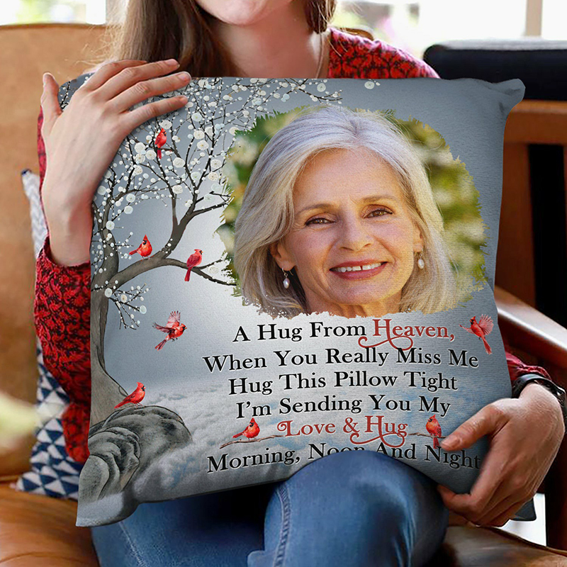 Personalized Picture Pillow with Tree Pattern Precious Gift for Family