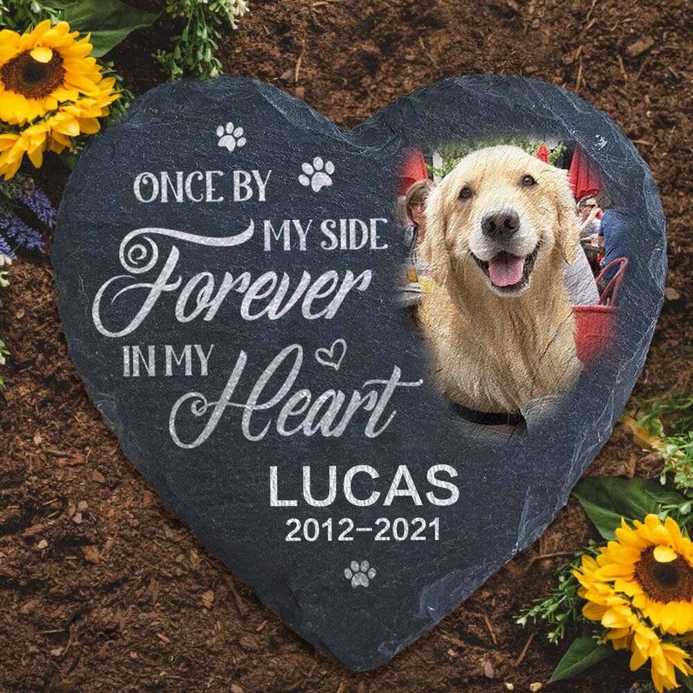 Custom Memorial Stone Add Pet Photo Dog Memorial Gifts for Loss of Dog