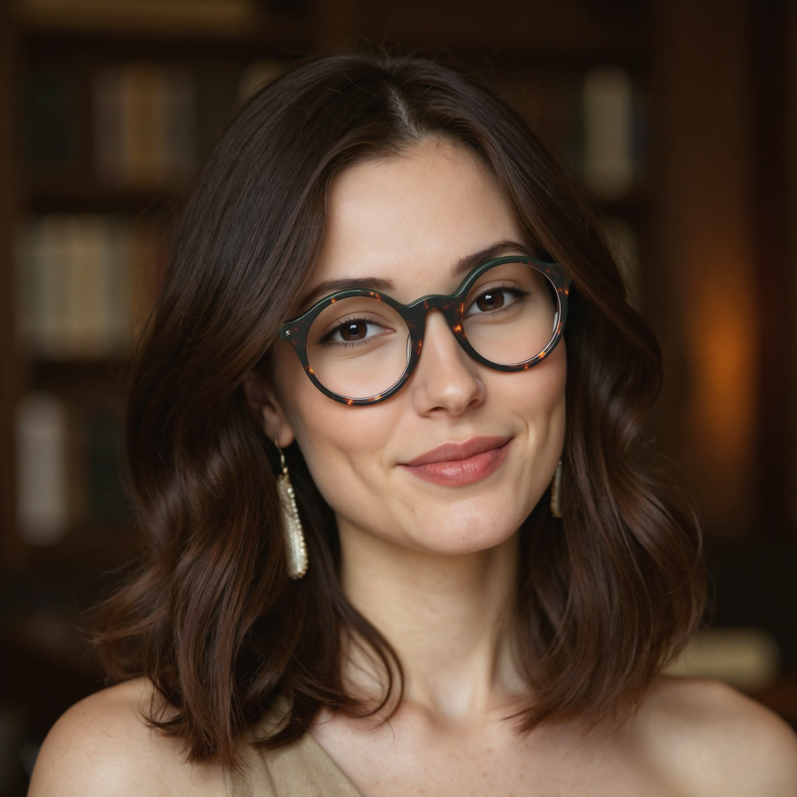 Lunettes de Vue Cheryl Ronde Écaille