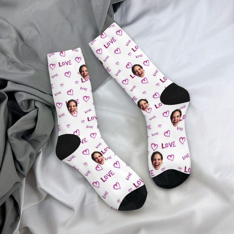 カスタマイズ 顔 イラスト ハイソックス