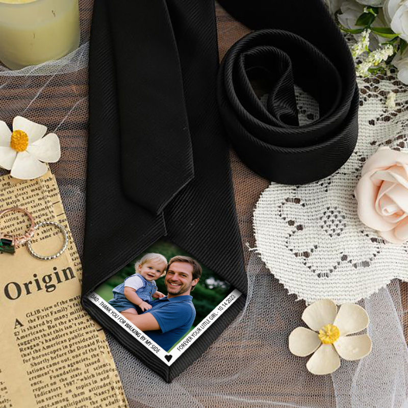 Custom Picture Tie Unique Gift for Dear Dad