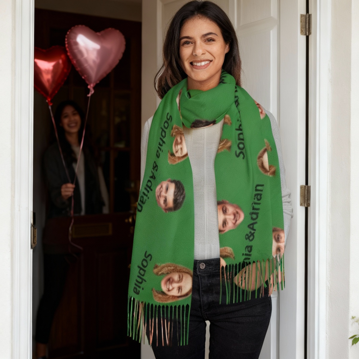 Customize Couple Scarves with Photo and Create a Sweet Valentine's Day Gift for Your Boyfriend