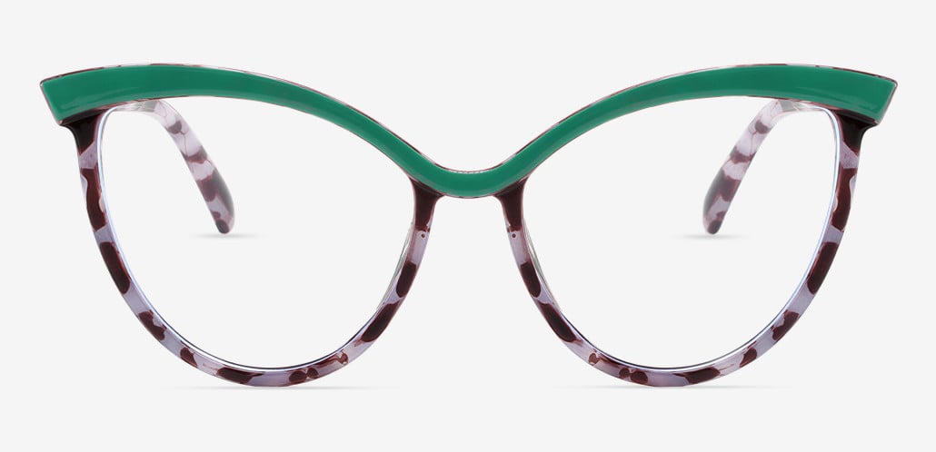 Bing Grüne Cat Eye Brille