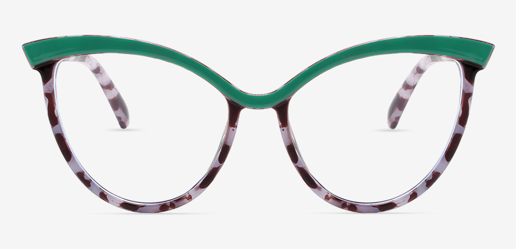 Bing Gafas Cat Eye Verdes