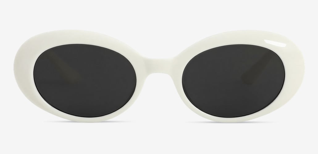 Smith White Oval Sunglasses