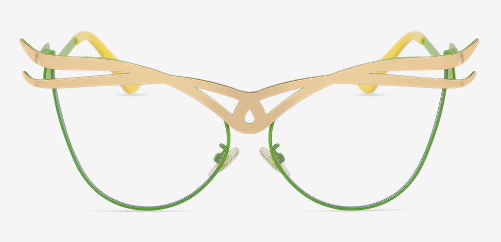 Regan Green Cat Eye Glasses