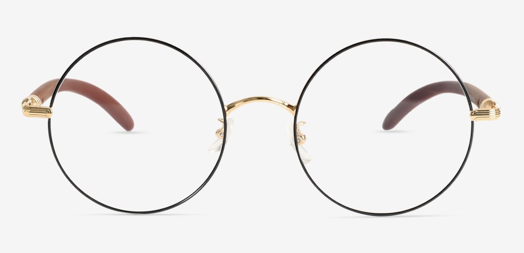 Rodney Lunettes Rondes Noires