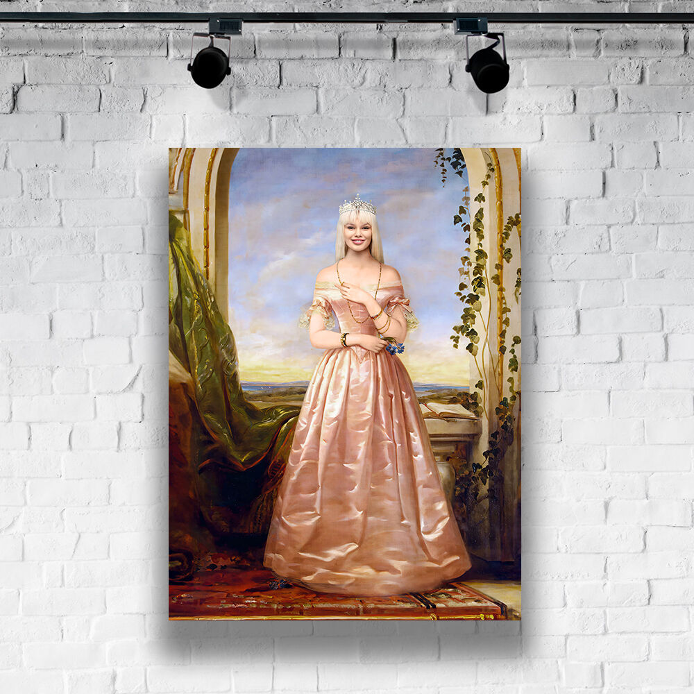 Custom Head Photo Personalized Historical Portrait Royalty Princess