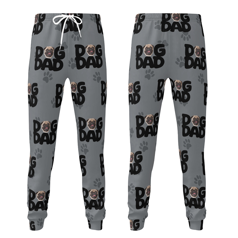 Pantaloni della tuta unisex personalizzati con foto personalizzata e disegno Regalo perfetto per gli amanti degli animali domestici