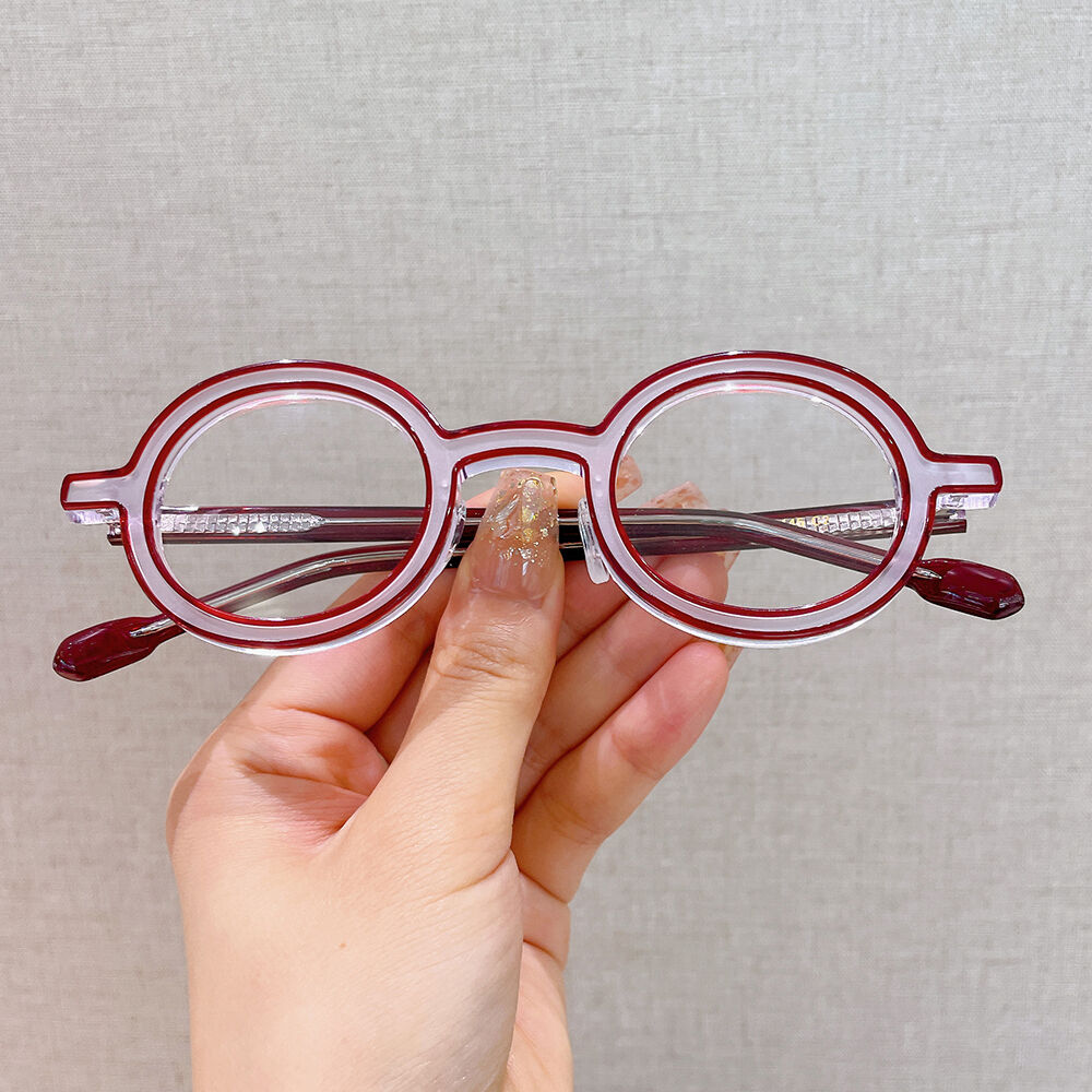 Occhiali da Vista Cheryoa Rotondo Rosso