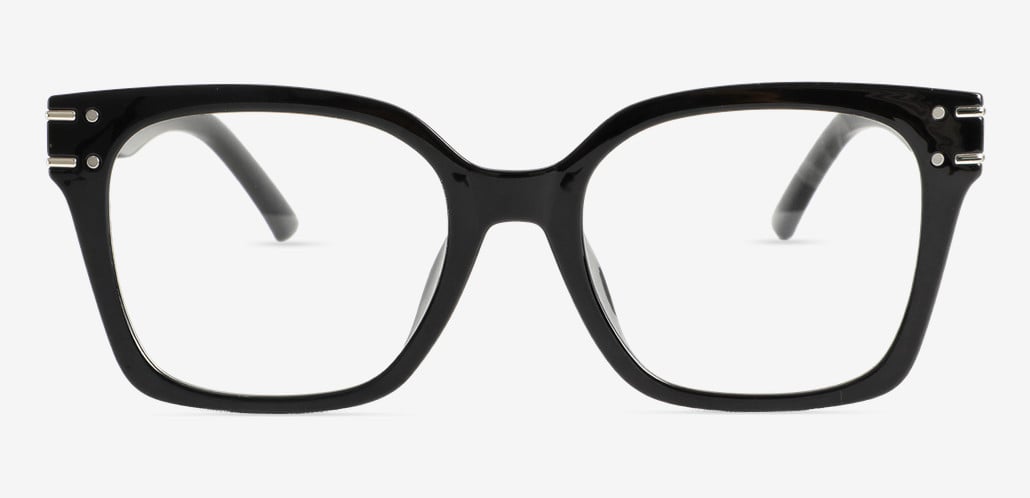 Sharon Black Square Glasses