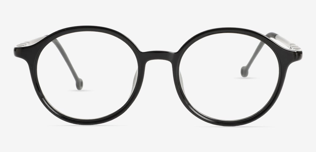 Abner Black Round Glasses