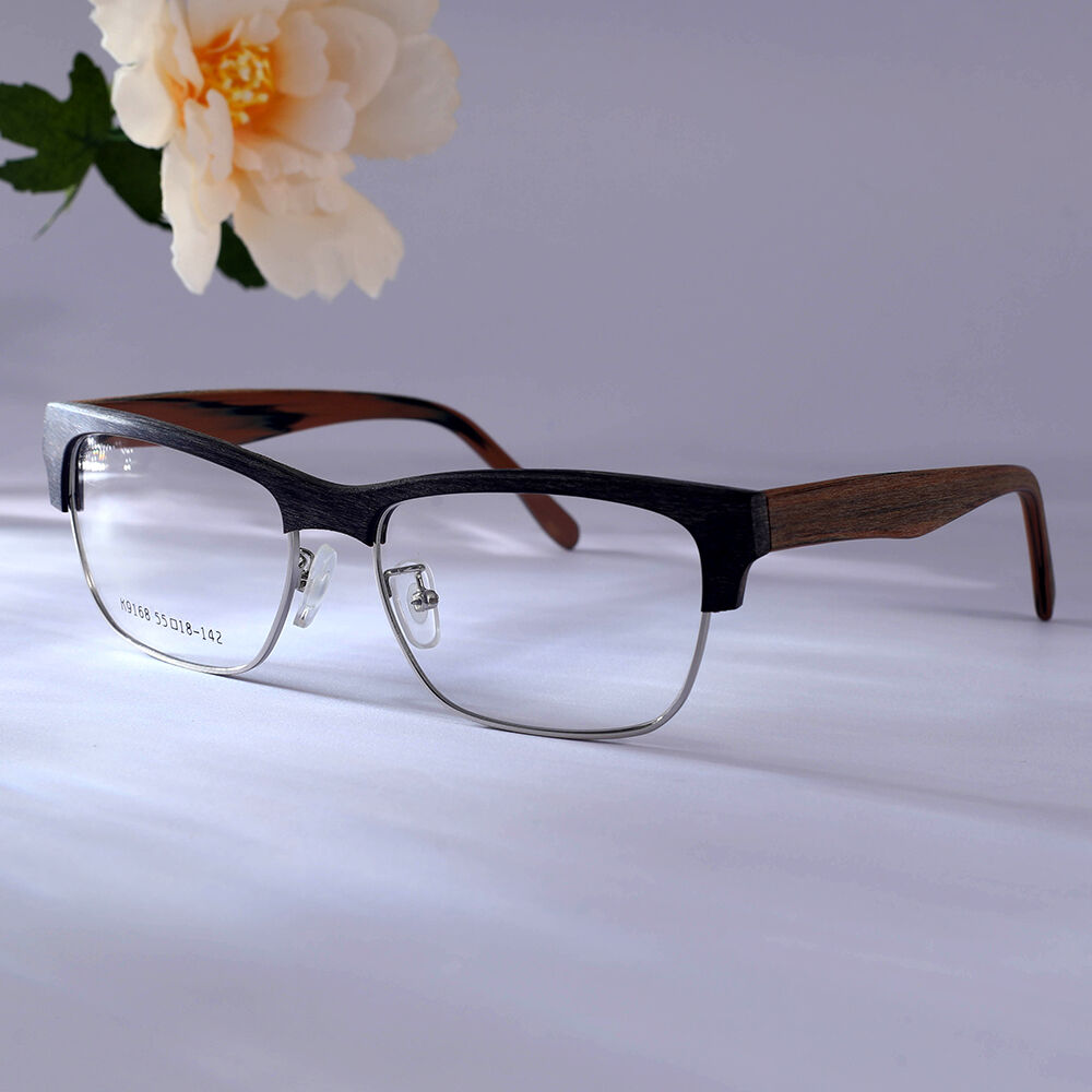 Bruce Rechteckige Braune Brille