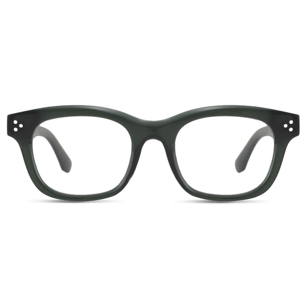 Debbie Quadratische Grüne Brille