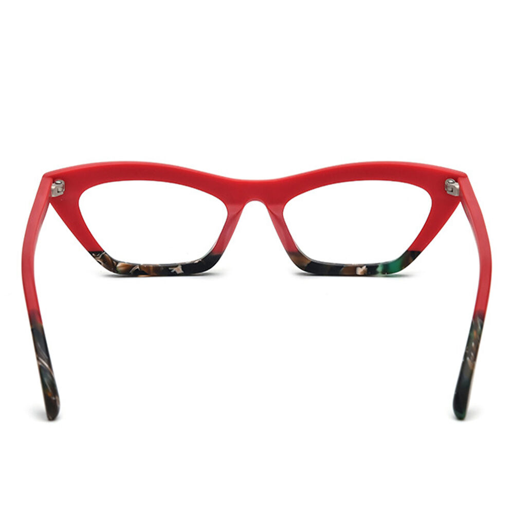 Farrah Cat Eye Red Glasses
