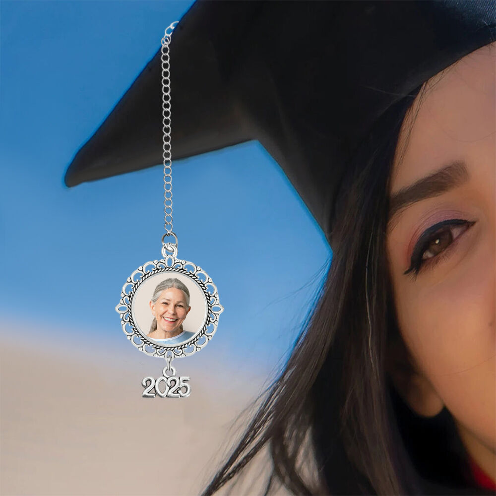 Custom Graduation Tassel with 2025 Pendantadd Photos Memory Picture Gift for Kid