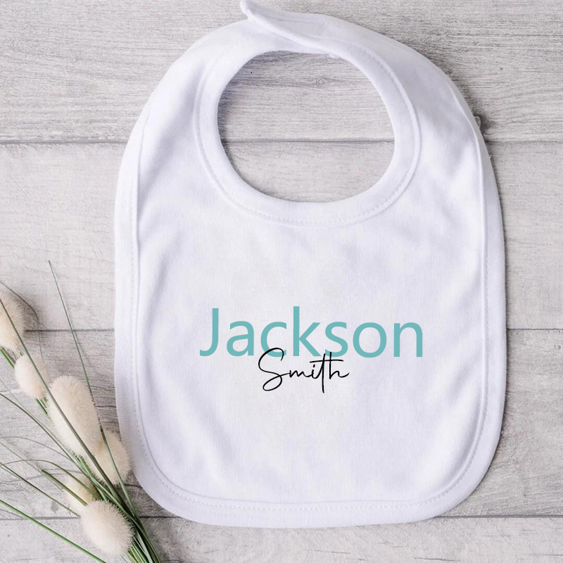 Personalized Name Baby Bib Creative Present for Kids