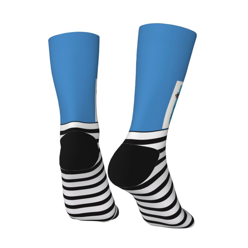 « Chaussettes personnalisées à rayures avec photo « We Love You Dad