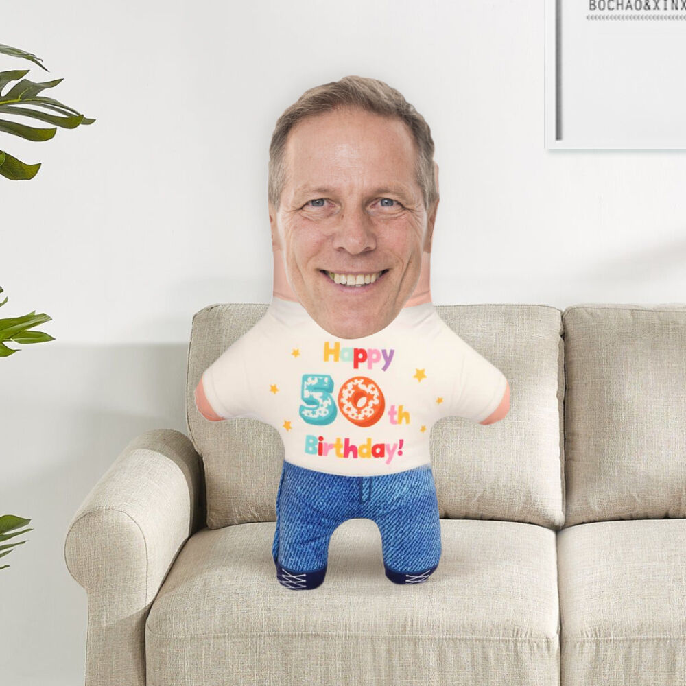 Coussin Oreiller personnalisé « Joyeux 50e anniversaire»