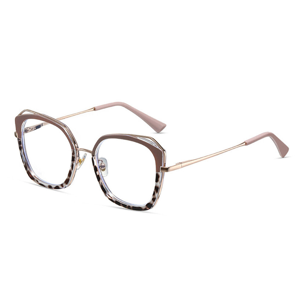 Patrick Cat Eye Leopard Glasses