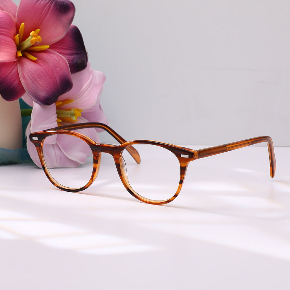 Kimb Round Brown Glasses