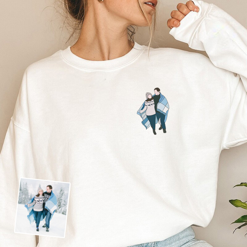 Personalized Sweatshirt with Custom Picture Pattern for Memorial Day Gift