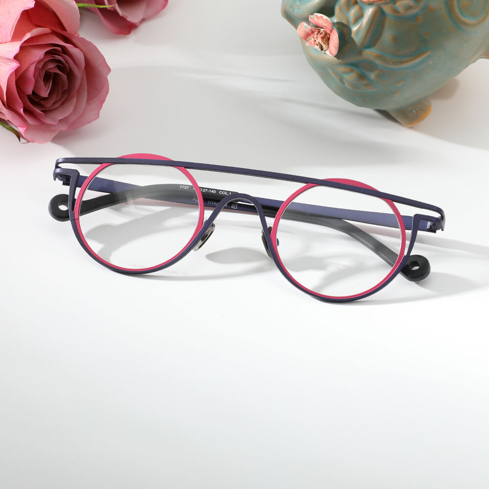 Fraser Runde Lila Brille