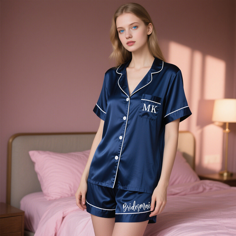 Personalized Pajama Set with Custom Engraving Best Gift for Wedding