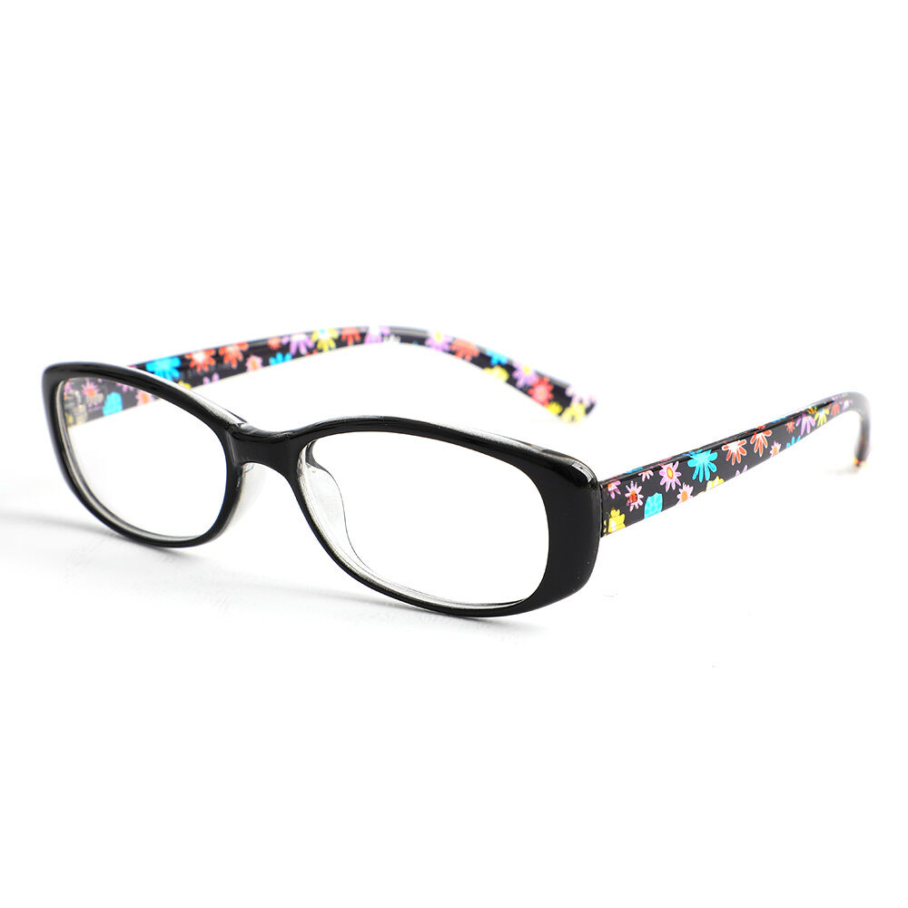 Theresa Rechteckige Schwarze Brille