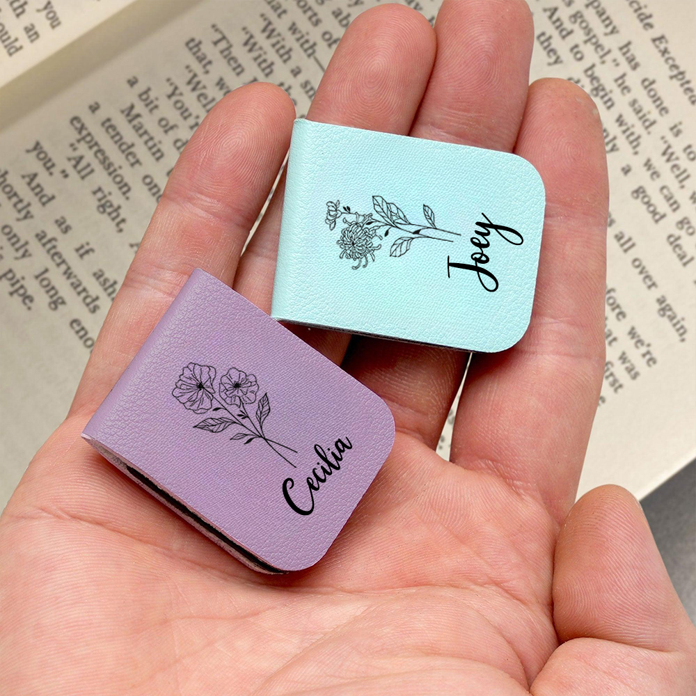 Marque-pages magnétiques personnalisés avec fleurs d'anniversaire cadeaux d'anniversaire parfaits pour les amis