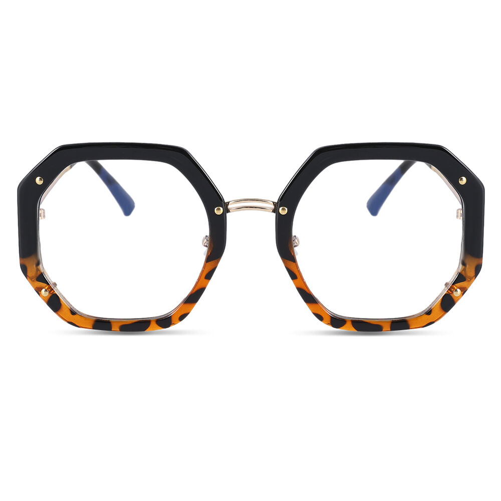 Megre Geometric Tortoise Glasses
