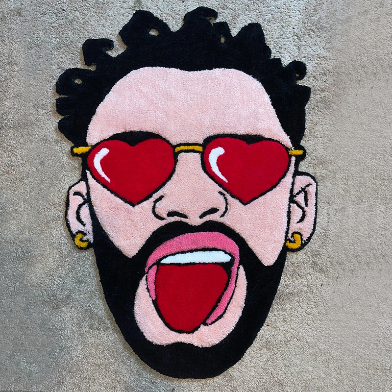 オリジナル 顔写真 イラスト 玄関 マット