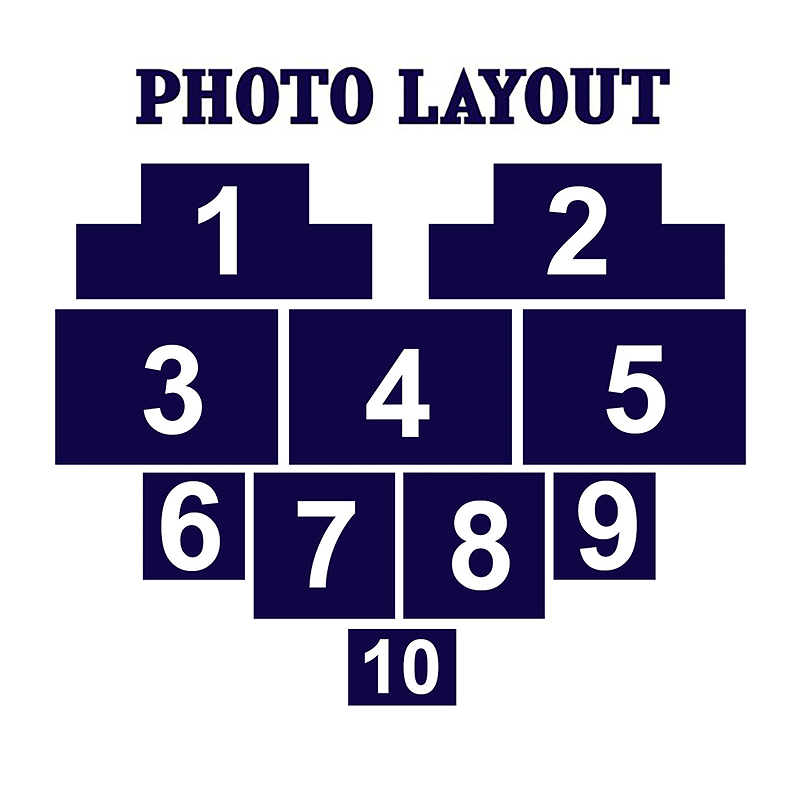 Personalized Acrylic Plaque Custom Heart Shaped Photos Perfect Gift for Mother's Day