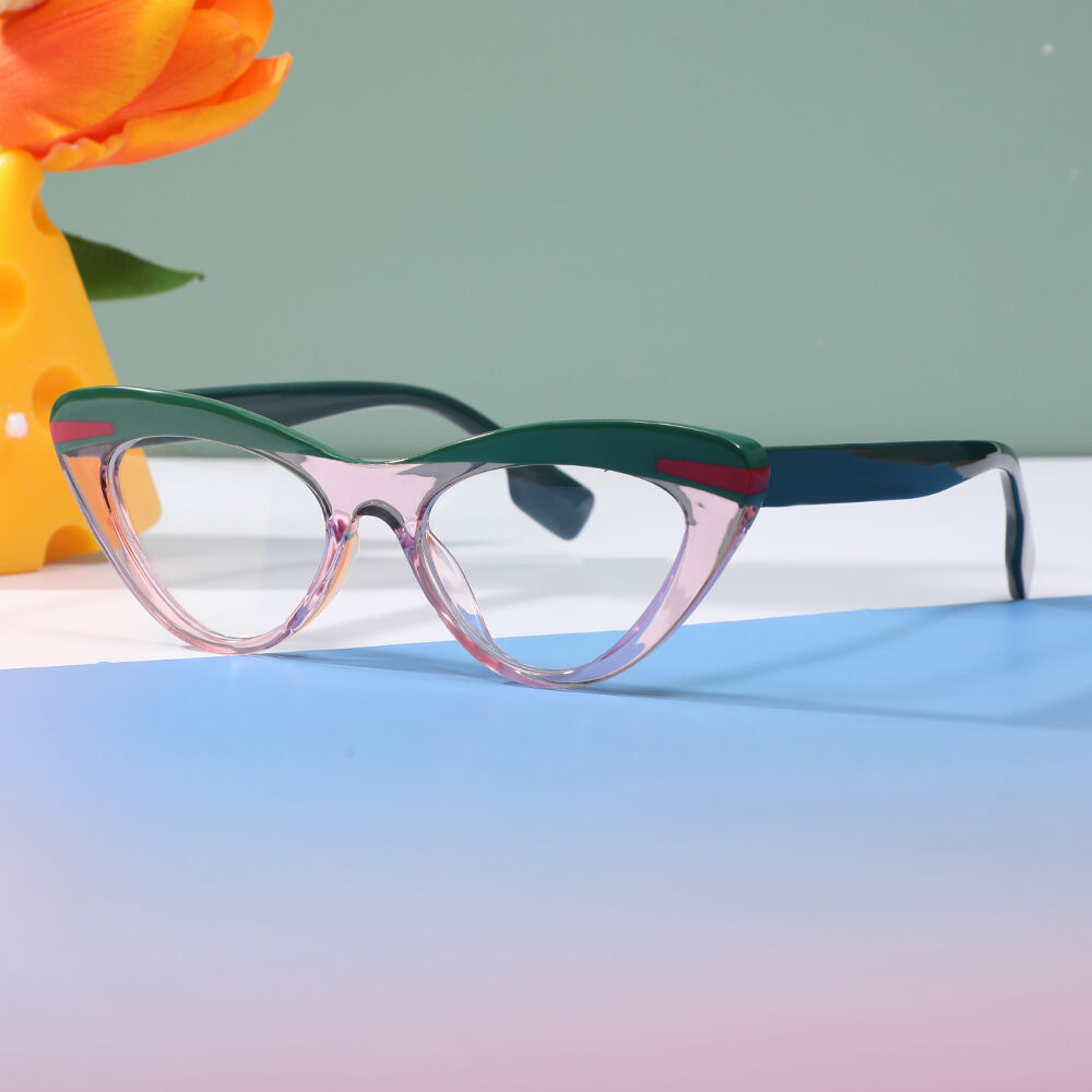 Emma Cat Eye Pink Glasses