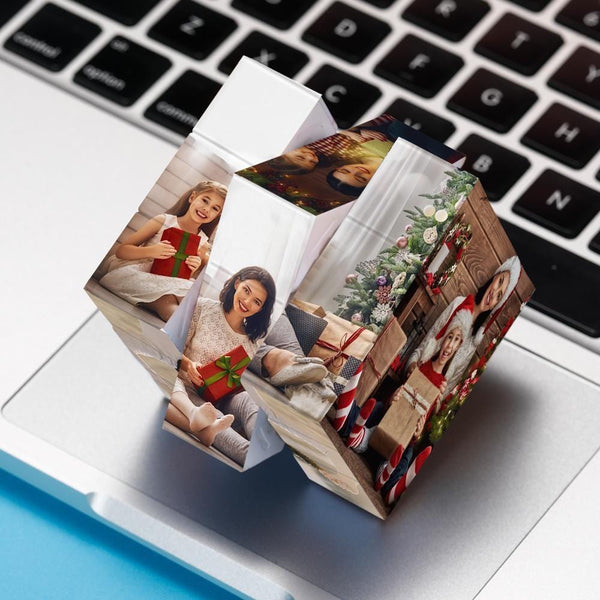 Personalized Photo Cube Creative Christmas Gifts For Family
