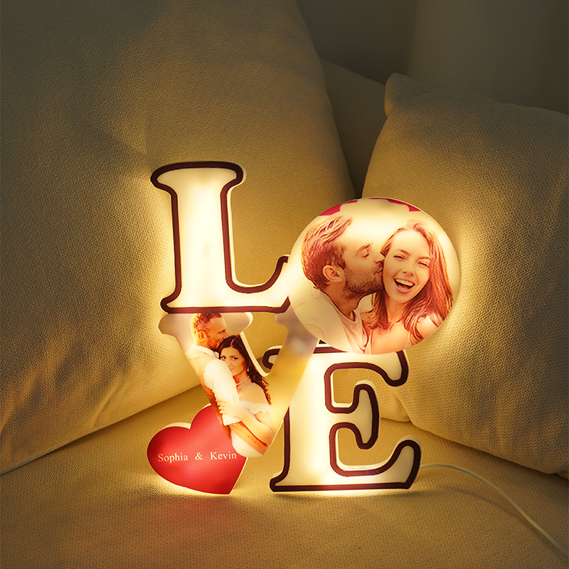 Luz de noche con imagen personalizada: un hermoso regalo para parejas que aman