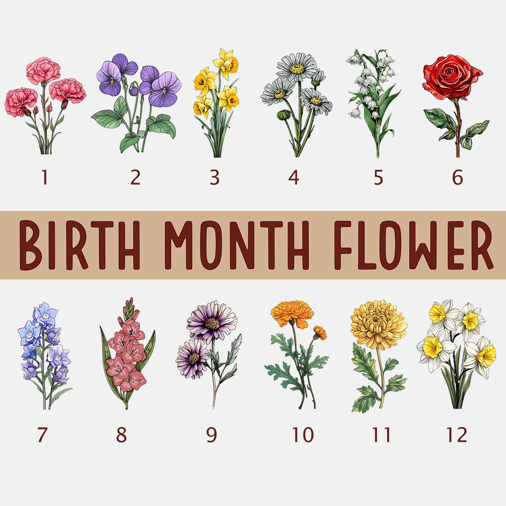 Écharpe personnalisée avec fleurs d'anniversaire cadeau pour la fête des mères cadeau pour grand-mère