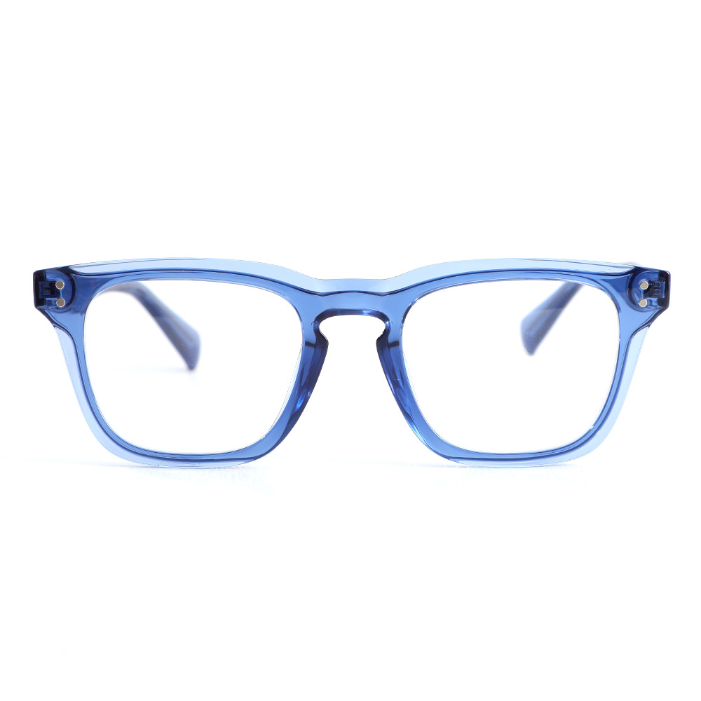 Nahum Quadratische Blaue Brille