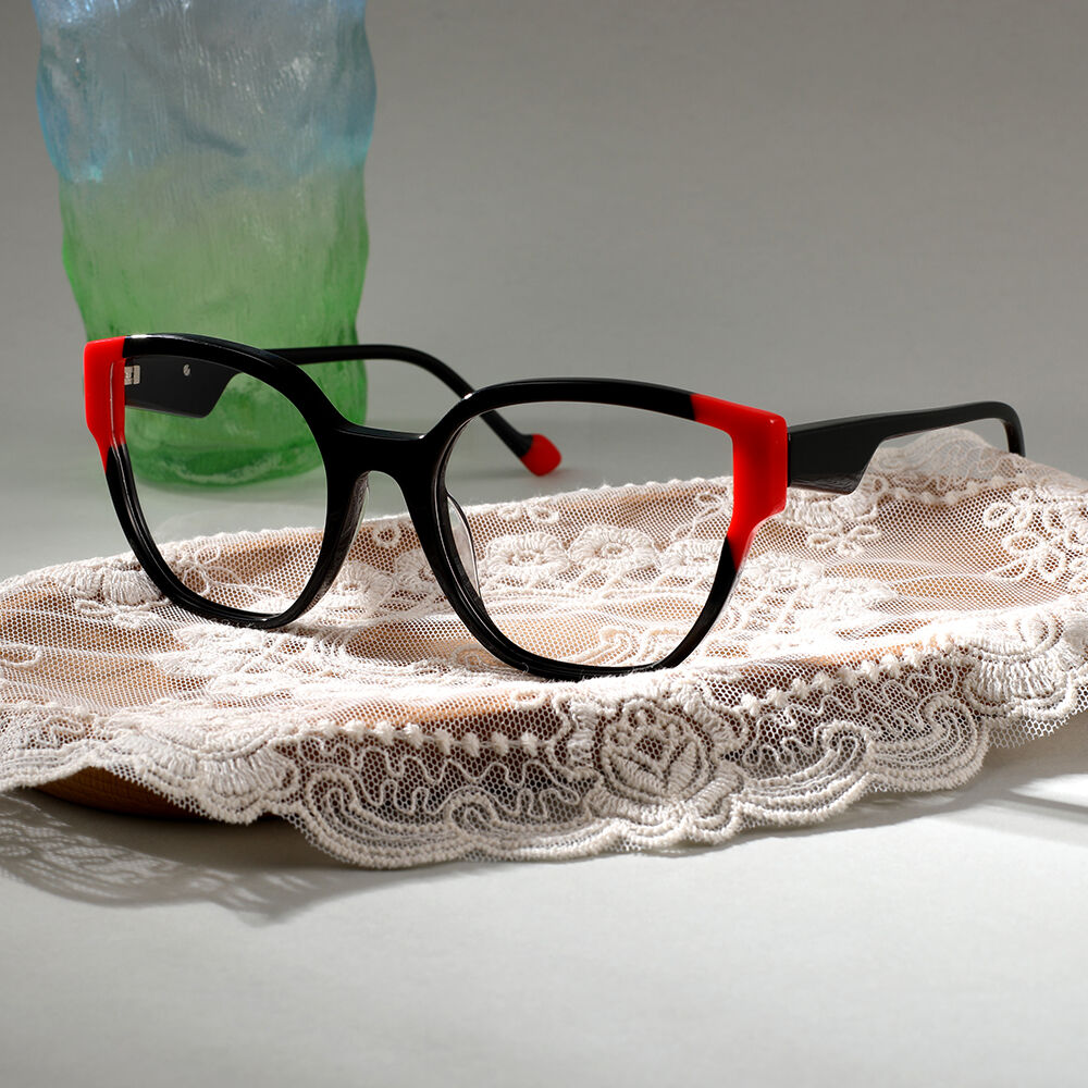 Occhiali da Vista Mysti Cat Eye Nero 