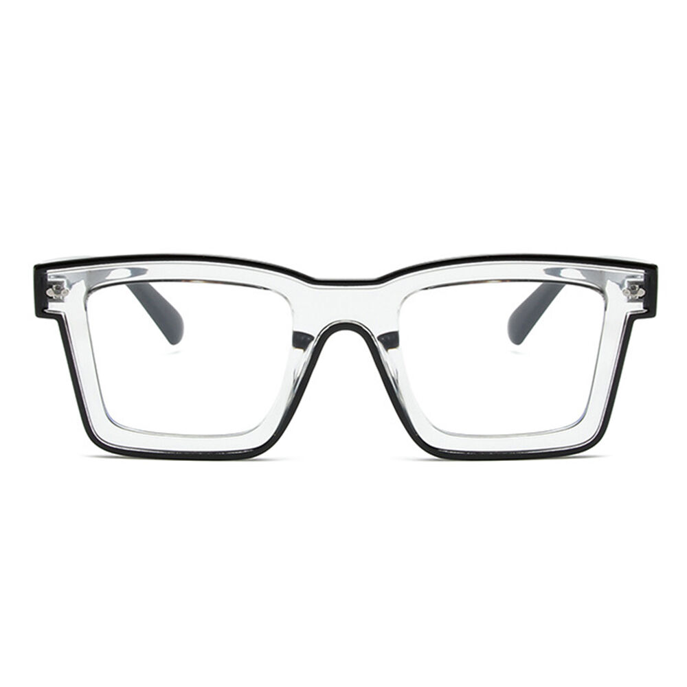 Bronte Quadratische Schwarze Klare Brille