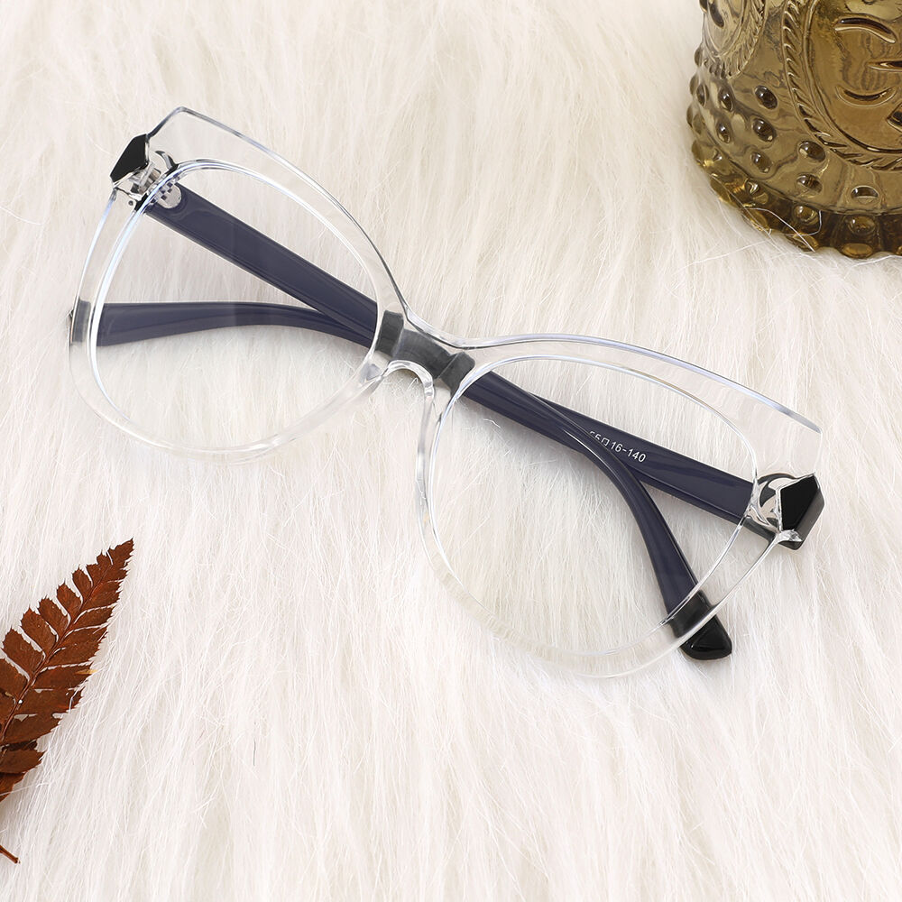 Isabella Cat Eye Clear Glasses