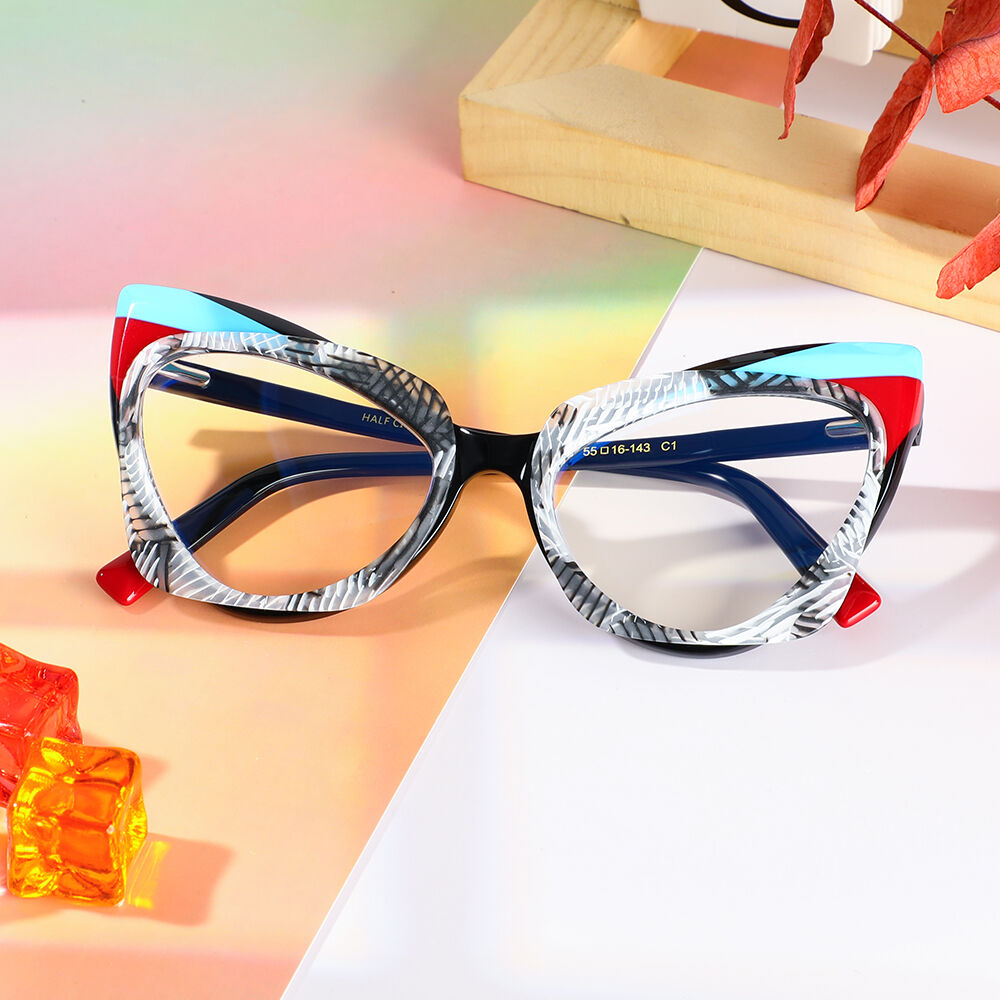 Jessic Cat Eye Grey Glasses