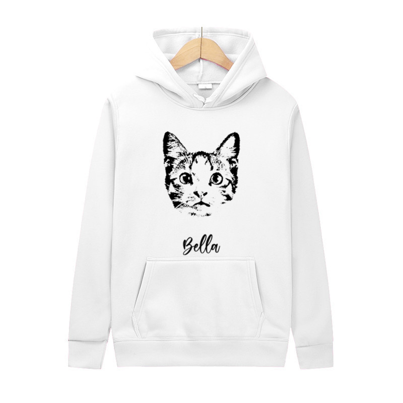 オリジナル 猫 犬 ペット 名入れ 写真入れ パーカー